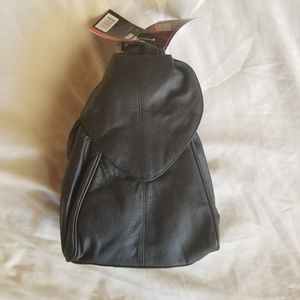 Transetter leather backpack